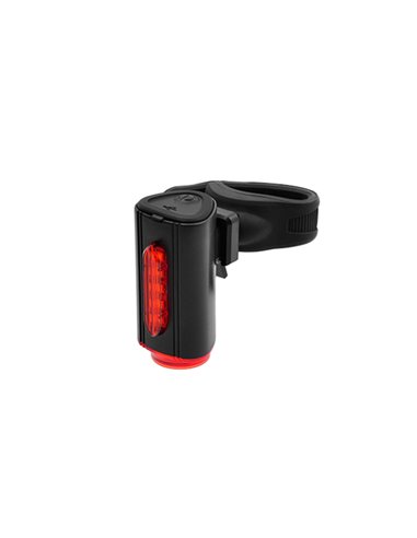 Luz trasera bicicleta LED 15lm + indicador de carril con batería integrada recargable USB