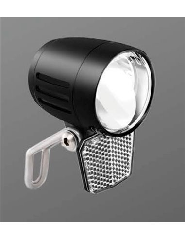 Luz delantera bicicleta LED 100lm para dinamo 6V + reflector