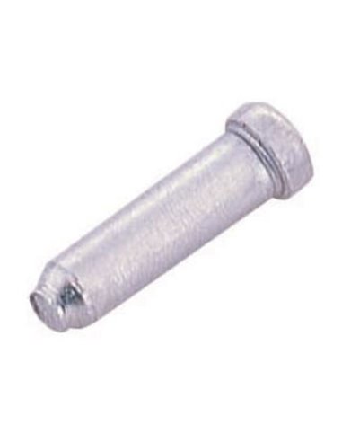 ALHONGA Bote 500 Terminales de cable Ø2,4mm. Aluminio plata. Reforzado