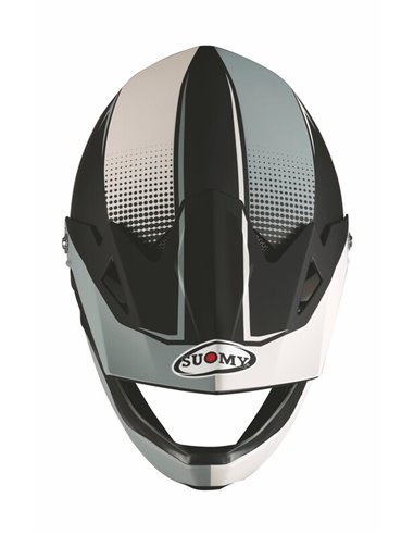 Casco SUOMY Extreme - Negro/Blanco/Gris mate