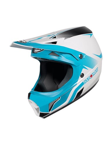 Casco SUOMY Extreme - Blanco/Azul claro/Negro