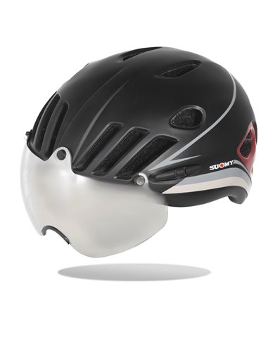 Casco SUOMY Vision - Negro/Borgoña