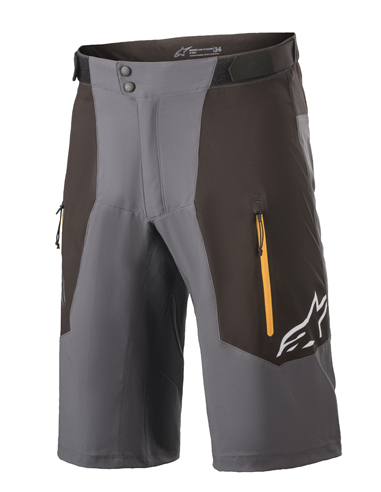 Short Alps 6 Blk/Tang 28 (Pantalones Cortos Ciclismo-Hombre) Alpinestars 1723821-1400-28