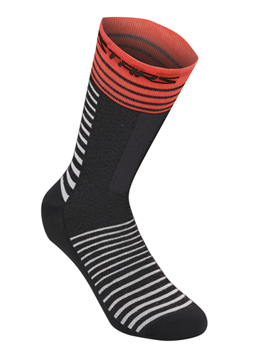 Socks Drop 19 Blk/Rd S Alpinestars 1706520-1303-S