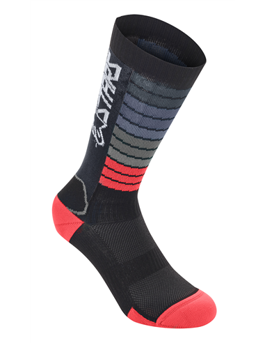 Socks Drop 22 Blk/Rd S Alpinestars 1706720-1303-S