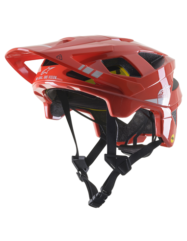 Casco V-Tech A2 Rojo/Gy S (Casco de Bicicleta Adulto) Alpinestars 8700621-3199-S