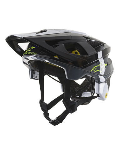 Casque V-Pilot Bk/Wh/Gy S (Casque de Vélo Adulte) Alpinestars 8701019-1209-S