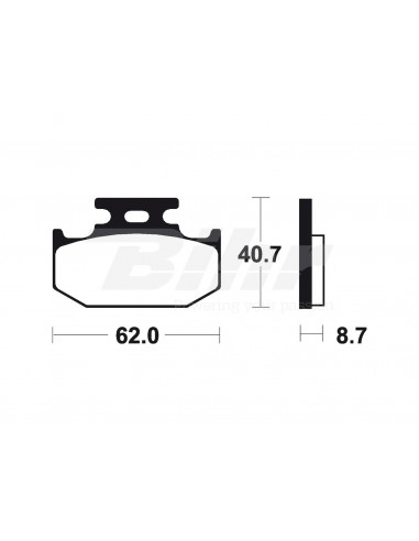 Tecnium MO132 Sintered Brake Pads Position: Rear