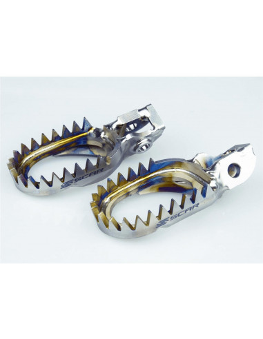 SCAR Kawasaki KXF Titanium Footpegs