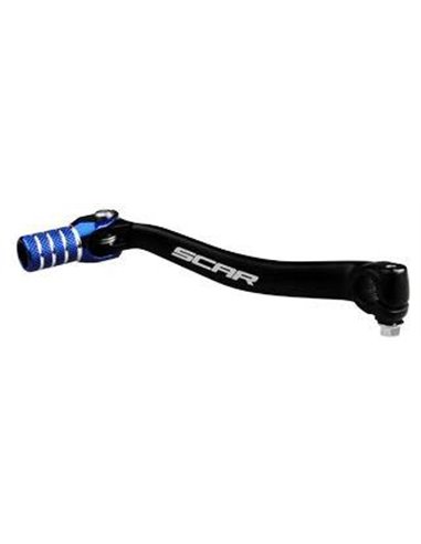 Pedal cambio SCAR negro mate Puntera azul Kawasaki KX250F