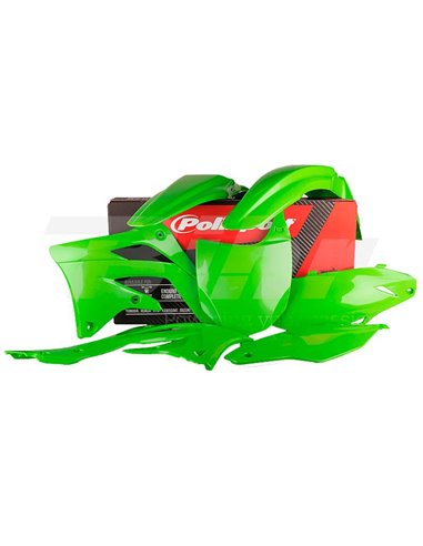 Kit plastiques Polisport Kawasaki vert 90467