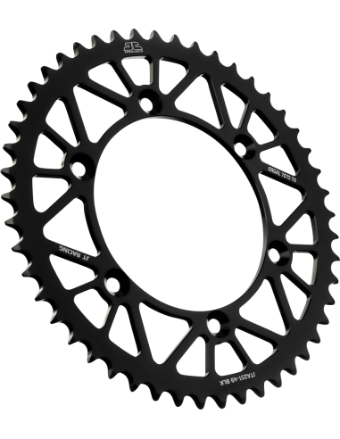 Rear sprocket JTA251.49BLK RL 49T YAM BLK