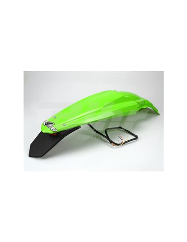 Guardabarros trasero con piloto LED UFO-Plast Kawasaki verde KA04735-026