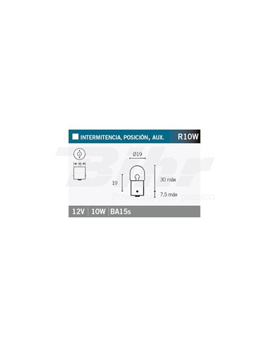 Box of 10 bulbs Osram 5008