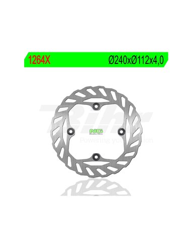 Wavy NG brake disc1264X Ø240 x Ø112.2 x 4