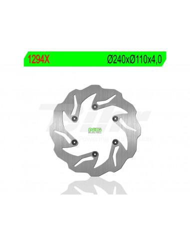 Wavy NG brake disc1294X Ø240 x Ø110 x 4 Beta 250 RR