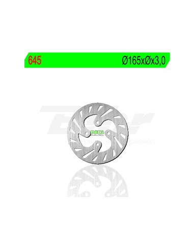 Disc de fre NG 645 Ø165 x 3 Posició: Del darrere