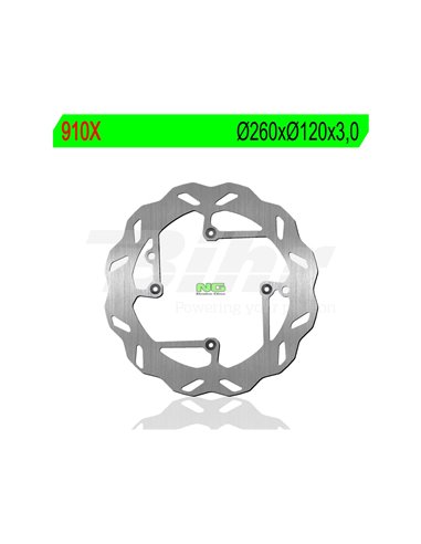 Disc de fre NG ondulat 910X Ø260 x Ø120 x 3