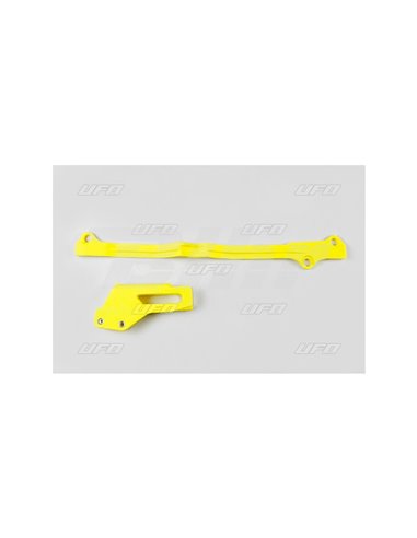 Guía cadenas+ patín UFO-Plast Suzuki amarillo SU04924-102