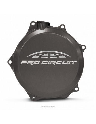 Pro Circuit clutch cover for Suzuki RM-Z450: aluminum, black