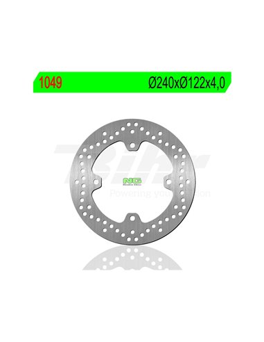 Brake disc NG 1049 Ø240 x Ø122 x 3 Position: Rear