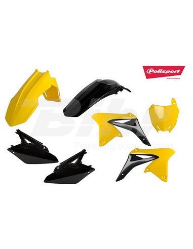 Kit de plástico Polisport RM-Z250 10-18 Amarelo / Preto 90838