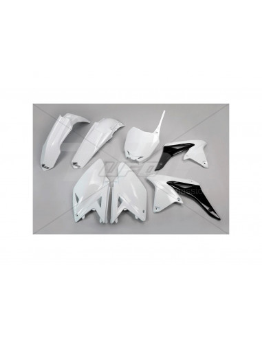 Kit de plástico completo UFO-Plast Suzuki branco SUKIT415-041