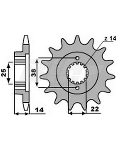 Passo da corrente PBR roda dentada 15 dentes 530 Cagiva 900 Elefant