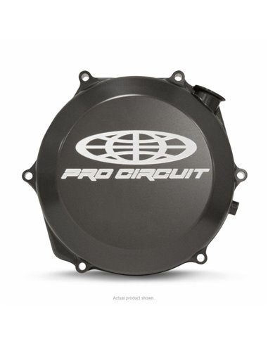 Pro Circuit clutch cover for Suzuki RM-Z450: aluminum, black CCS05450