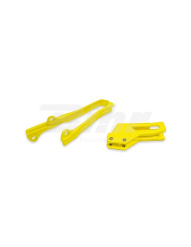 Chain guide + skate UFO-Plast Suzuki yellow SU04925-102