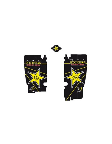 Adesivos da grade do radiador Melro Rockstar Energy Suzuki A301L