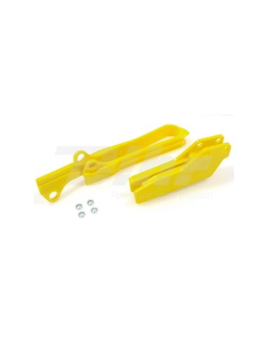 Guia de corrente + braço oscilante Polisport amarelo Suzuki 90614