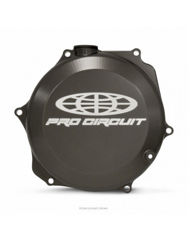 Pro Circuit clutch cover for Suzuki RM-Z450: aluminum, black CCS08450