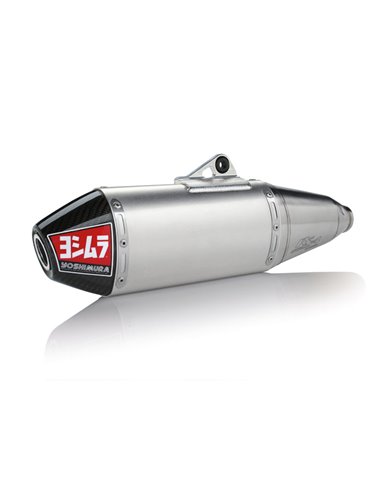 Linha de exaustão completa Yoshimura Signature RS-4, aço inoxidável, silenciador de alumínio e tampa de carbono, RM-Z450