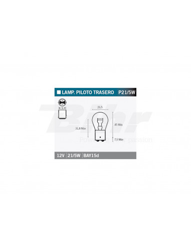 Caja de 10 lámparas OSRAM 7528