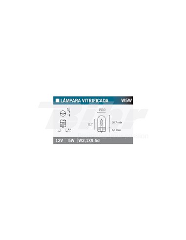 Caja de 10 lámparas OSRAM 2825