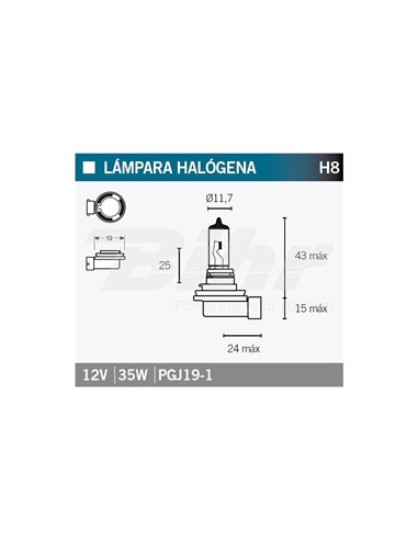 Lâmpada OSRAM 64212 H8