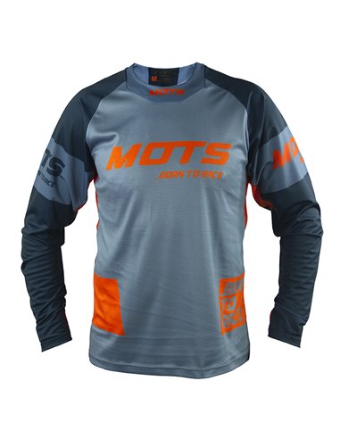 Mots X-STEP Motocross Jersey Grey-Orange Size S MT2204ST