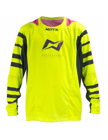 Samarreta motocròs infantil Mots X-JUNIOR Groc fluor Talla M-8 anys MT2620MY