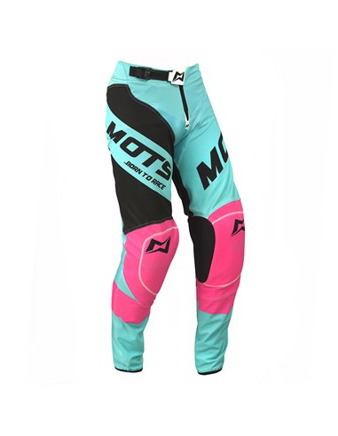 Calça motocross MOTS X-RIDER Azul-Preto-Fúcsia tamanho L MT3205LA