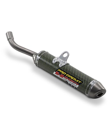 Pro Circuit Ti-2 Shorty Yamaha YZ65 silencer: carbon and kevlar, with titanium end cap