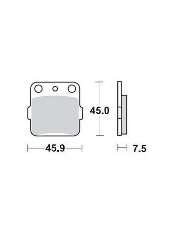 Pastilles de fre 091.412 MOTO-MASTER