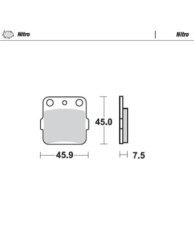 Sintered brake pads MOTO-MASTER 091421