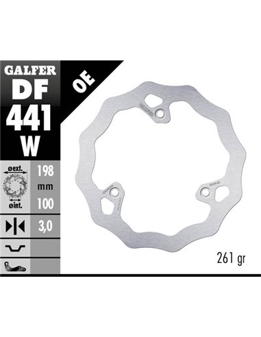 Disco de freno Wave® GALFER DF441W