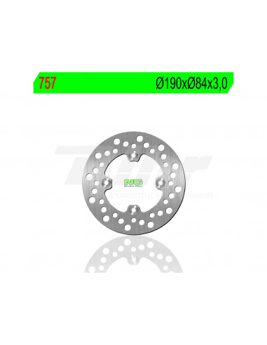 Disc de fre NG 757 Ø190 x Ø84 x 3