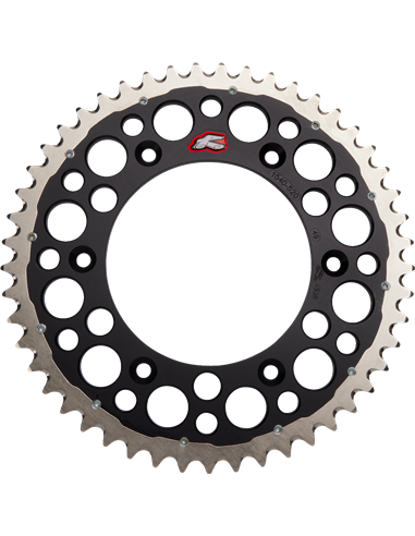 Rear sprocket Renthal R 520 49 teeth Bk Sc Twin 1540-520-49GPBK