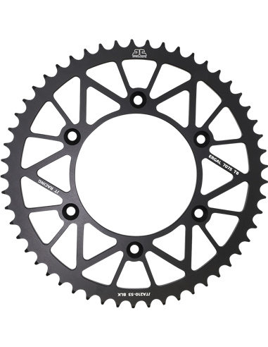 Rear sprocket JTA210.53BLK RL 53T HON BLK