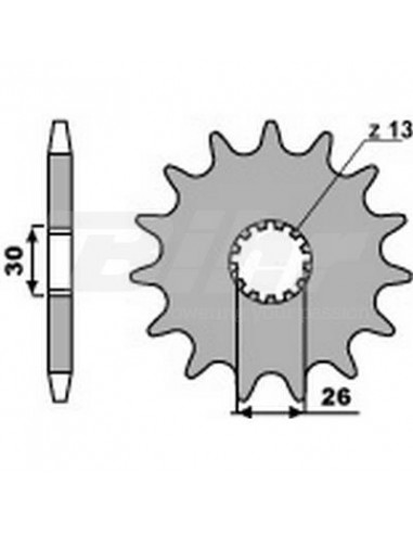 Passo da corrente PBR roda dentada 19 dentes 530 Triumph 1200 Trophy