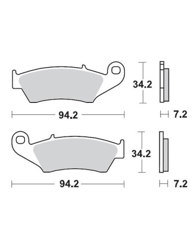 Plaquettes de frein avant 093411 MOTO-MASTER