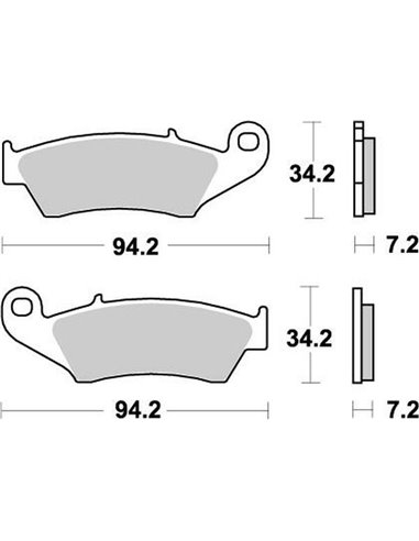 Front brake pads Nitro MOTO-MASTER 093421